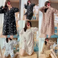 BAJU DRESS KEMEJA TUNIK SIFON IMPORT WANITA LENGAN PANJANG BUSUI