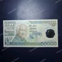 Koleksi Uang Kuno Polymer Suharto Mesem Rp.50.000 Tahun 1993 UNC