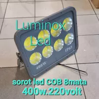 lampu sorot tembak led cob 400watt 400w 400 watt 400 w flood light 220