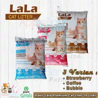 Pasir Kucing 10 liter EXPEDISI -LALA CAT LITTER Pasir Gumpal Wangi 10L