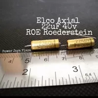 Elco axial 22uF 40v ROE Roederstein Germany