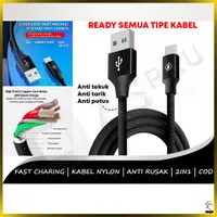 Kabel Data 3 Meter Fast Charging Cable Cas Charger Carger Kabel Data