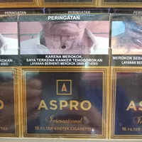 Rokok Aspro International Isi 16 Batang - 1 Bungkus