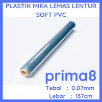 Plastik Mika Lemas Lentur SOFT PVC 007 0,07mm Lebar 137cm, 1 Rol Utuh