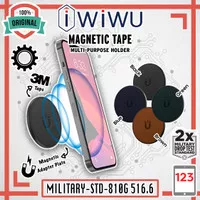 Case WIWU Magnetic Tape Leather Phone Holder Stand Strong Magnet