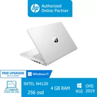 HP 14s - DQ0508TU Silver [N4120/4GB/256SSD/14"HD/Win10+OHS 2019]