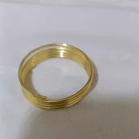 kawat perak murni 1,6mm lapis emas