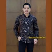 Terlaris Kemeja Batik Pria Lengan Panjang Baju Batik Seragam Kerja