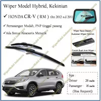 Wiper HYBRID Kaca Mobil Honda CR-V CRV 2012 2013 2014 2015 2016 2017