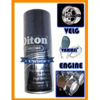 Cat Semprot DITON CHROME ALUMINIUM 150cc Spray Paint Velg Krom Silver