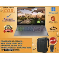 LENOVO LEGION 5i 15IAH7H I7 12700H 16GB 512 SSD RTX3060 W11+OHS 165Hz