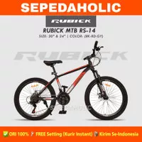 Sepeda Gunung MTB RUBICK RS 14 Ukuran 20 24 Inch Rem Cakram 21 Speed