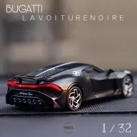 Diecast Mobil Miniatur Bugatti La Voiture Noire Koleksi Skala 1:32