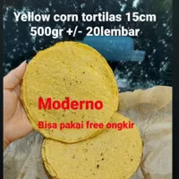 Yellow corn tortilla / corn tortila 15cm 500gr / tortilla jagung