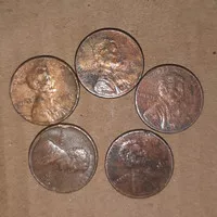 Koin kuno 1 cent USA liberty bekas campur masih detail