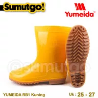 YUMEIDA RB 1 Sepatu Boots Karet PVC YUMEIDA RB1 Kuning Boot Pendek