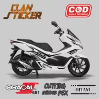 Cutting Sticker Honda PCX 150 Futuristic Striping Stiker Variasi 01