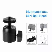 Ball Head Tripod Kamera DSLR Ballhead Mini Monopod 360 swivel 1/4 INCH