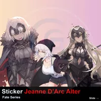 Stiker Anime FATE Jeanne D`Arc Alter Tumblr Bom Laptop Helm Hp