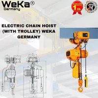 Electric chain hoist 2 ton x 6 meter (WITH TROLLEY) WEKA GERMANY