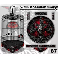 Stiker kandang MURAI / Decal sangkar tebok sazime ebod jaya No.1234