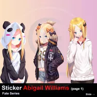 Stiker Anime FATE Abigail Williams Tumblr Bom Laptop Helm Hp Kawaii