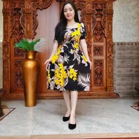 Dress Bali - Daster Bali - Dress Kerut - Casual - Dress Midi - Outfit
