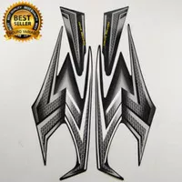 Striping stiker body Yamaha RX-KING tahun 2004 hitam full set