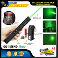 Laser Leser Hijau Green Laser Pointer Jarak Jauh 303 Baterai Charge