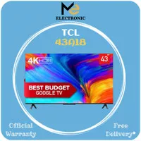 TV TCL Google TV 43 Inch 43A18 TCL Android TV TCL A18 43 Inch 4K UHD