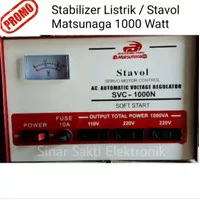 Stabilizer Stavolt Stavol Listrik Matsunaga 1000 Watt 1000W 1000Watt