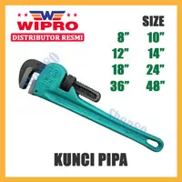 Wipro Kunci Pipa Ledeng Heavy Duty 8 10 12 14 18 24 36 48 inci