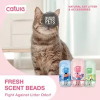 Cature Fresh Scent Beads - Cat Litter Deodorizer 450ml - Pewangi Pasir