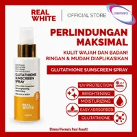 Real White Sunscreen Spray SPF 50 PA+++ Glutathione BPOM