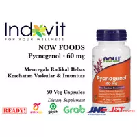Now Foods Pycnogenol 60mg 50 Vegcap Anti Radikal Bebas Immune Support