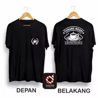 Kaos Distro Pria Wanita TUKANG NGOPI 4 COD promo kata kata lucu baju