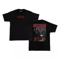 Kaos Narcos Pablo Escobar Font Oversize Vintage Bootleg T Shirt