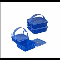 Rantang Deluxe Susun 2 Plastik KH / Lunch Box / Bekal Tingkat