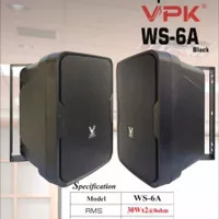 Speaker Aktif 6 Inch VPK WS 6 WS 6A WS6A WS-6A Original - 1 Set