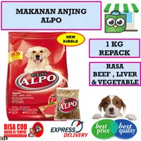 Makanan Anjing ALPO Dog Food Kemasan 1Kg Non Pedigree - Rasa BEEF