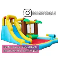 Penyewaan Inflatable Palm Bouncy Castle Istana Balon Loncat Jakarta