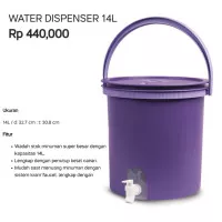 Tupperware water dispenser 14ltr wadah air