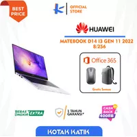 HUAWEI MateBook D14 [Core i3 11th Gen | 8+256GB | 14” inch - Silver