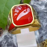 CINCIN BATU SULAIMAN AKIK CARNELIAN SEMI MADU