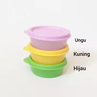 small round container tupperware tempat penyimpanan