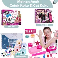 Mainan DIY Kutek Anak Set Nail Polish Stiker Cat Kuku Kids Manicure