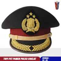 Topi Pet Polisi Pamen Ciputat - Topi Pet Polisi