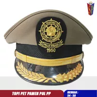 Topi Pet Polisi Pamong Praja Pamen Ciputat - Topi Pet Pol PP