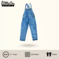Overall Jeans Anak Celana Panjang / Overall Kodok Anak Jeans