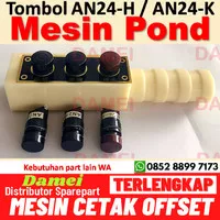 Tombol Mesin Pond AN24 Creasing Die Cutting Push Button Switch AN24-H